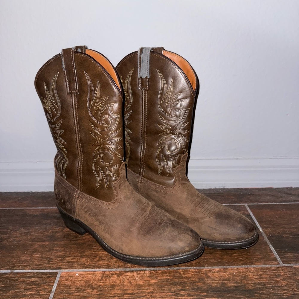 Brazo’s Brown Western Cowboy Boots
